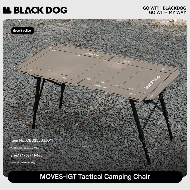 Blackdog MOVES Modular IGT Tactical Table Portable Black Folding Large Integrated Grill Table Up To 4.5 Units Of IGT Space Camping Kitchen BBQ Stove Table