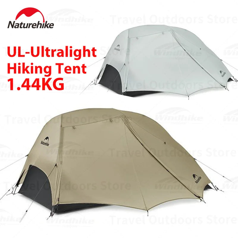 Naturehike Star River UL Ultralight Backpacking Hiking Tent Camping PRO 2 Person 2 Door Double Layer 15D Nylon Waterproof Three Seasons Canopy Awning