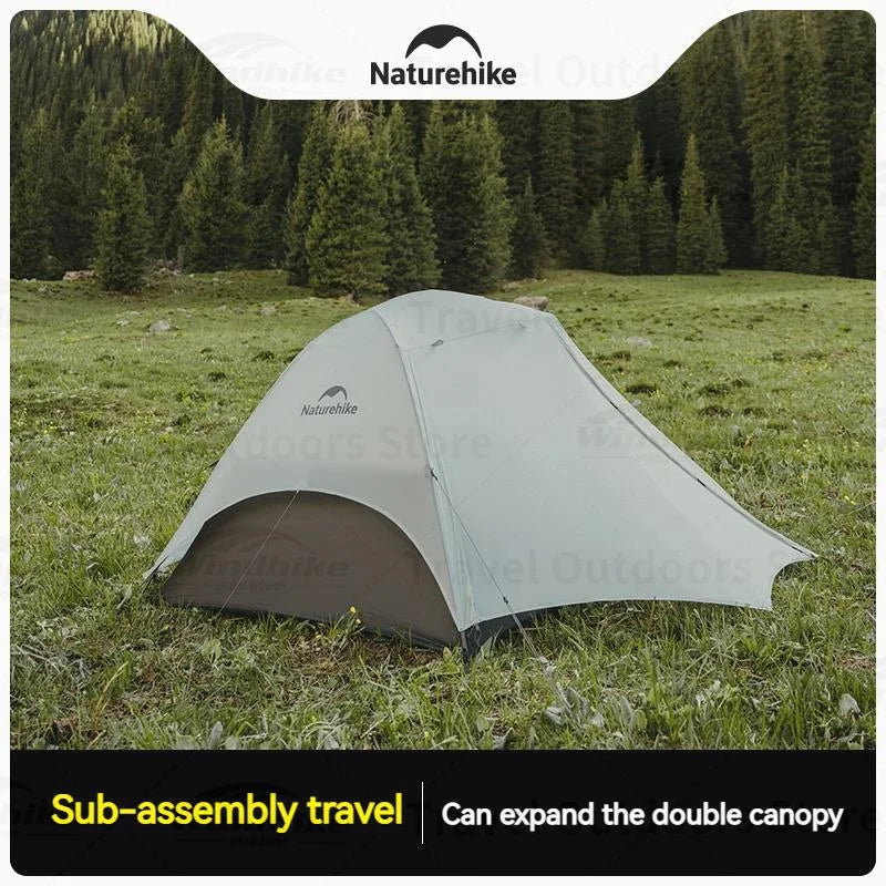 Naturehike Star River UL Ultralight Backpacking Hiking Tent Camping PRO 2 Person 2 Door Double Layer 15D Nylon Waterproof Three Seasons Canopy Awning