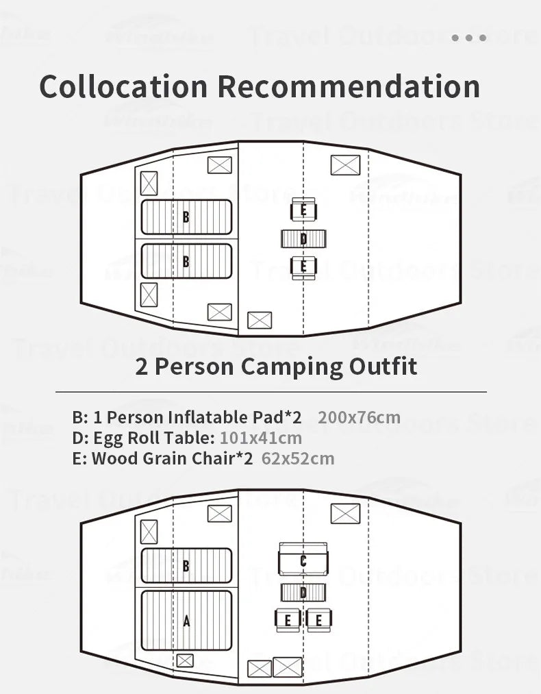 Naturehike Cloud Vessel Tunnel Tent With Snow Skirt Large 4-6 Persons Supplies Equipment Outdoor Camping Picnic Travel Tourist 150D Oxford Cloth UPF50+ Heavy Duty Original Nature Hike