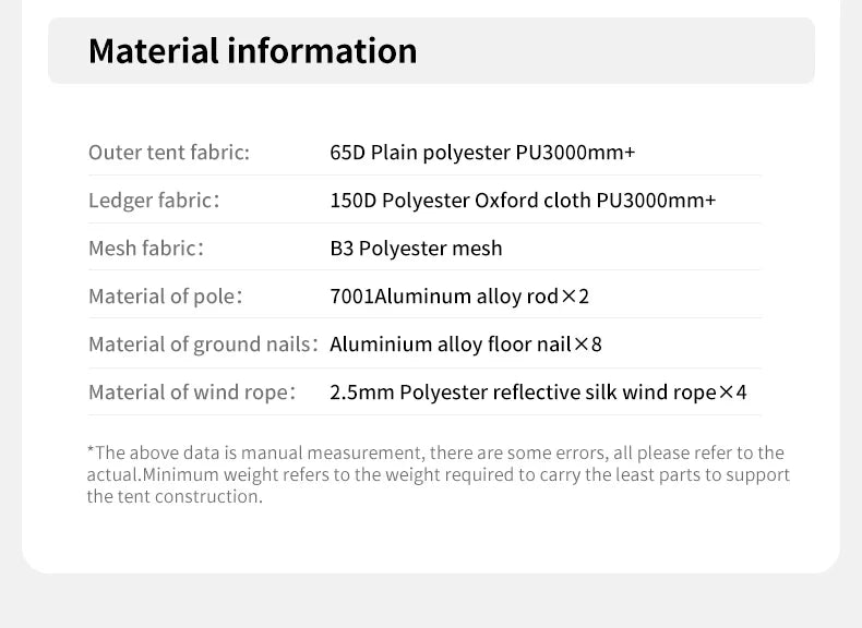 Naturehike P Series Single Deck Tent Portable Ultralight Foldable Single Layer 1-2 Persons UPF 40+UV Resistant Waterproof Camping Outdoor Mountaineering Hiking Family Heavy Duty Original Nature Hike