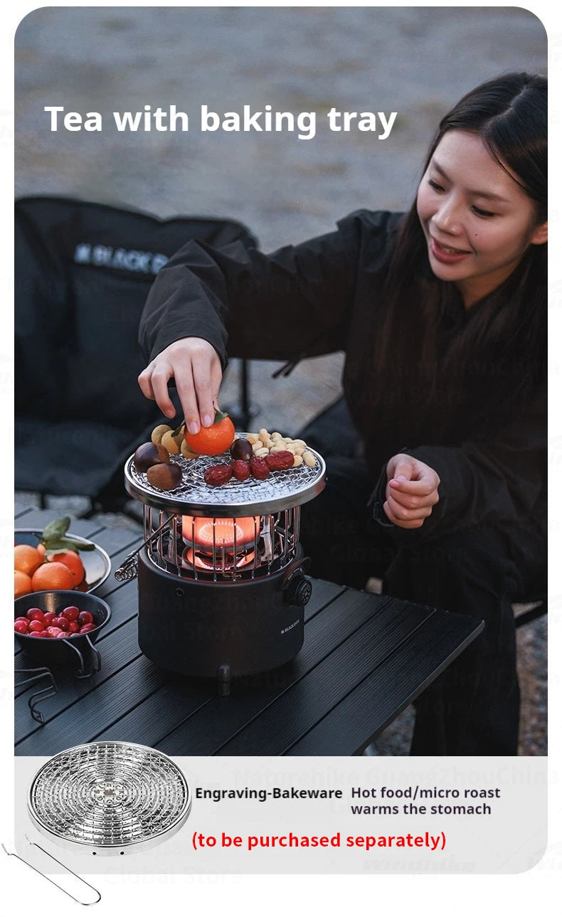 BLACKDOG Multifunctional Heating Stove 2480W High Power Furnance Water Boiler Butane Canister Gas Burner Oven Outdoor Camping Winter Heater Adjustable