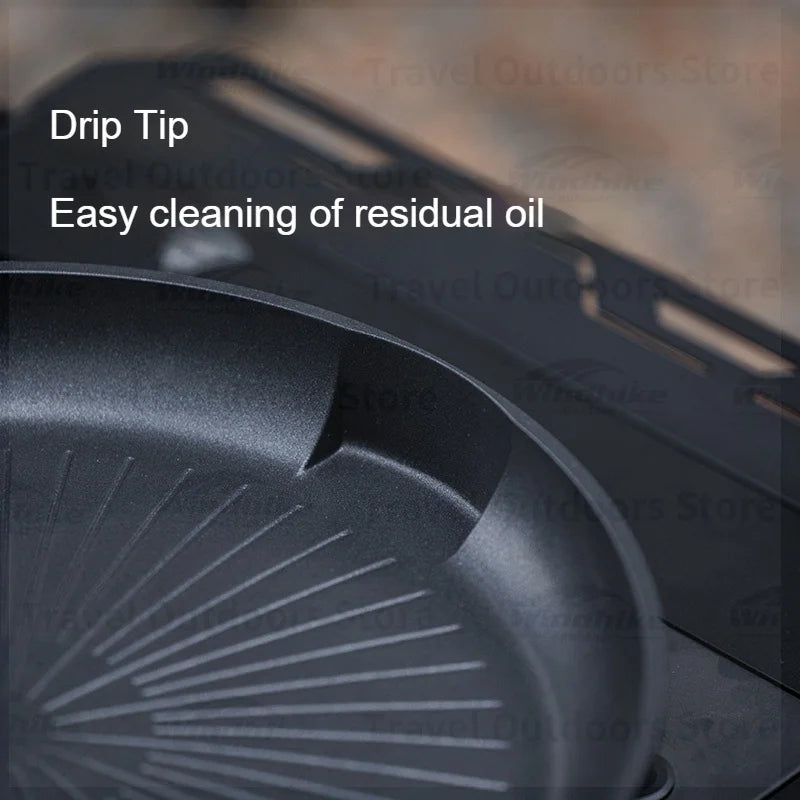 BLACKDOG Multifunctional Baking Pan 2-5 People Rapid Heating Non-Stick For Indoor Outdoor Compatible With Multiple Stoves Camping Equipment