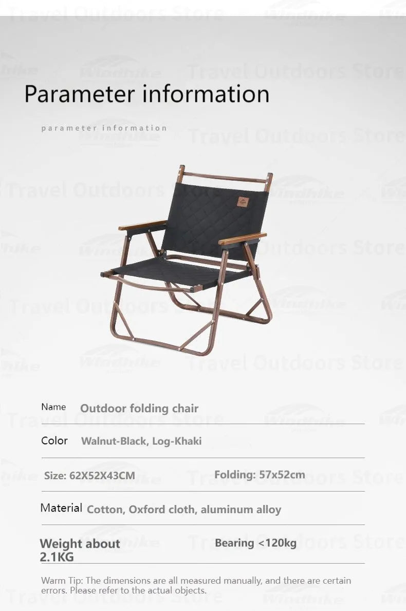 Naturehike MW02 Camping Folding Chair Portable Thickened Soft Cotton Cushion 1 Person Kermit Chair Outdoor Backrest Fishing Comfortable Breathable L02