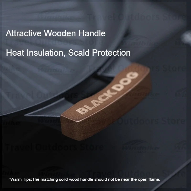 BLACKDOG Multifunctional Baking Pan 2-5 People Rapid Heating Non-Stick For Indoor Outdoor Compatible With Multiple Stoves Camping Equipment