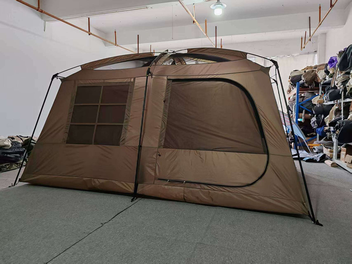 Montana VILLA Cabin Style Family Camping Tent Large Medium 5-8 Person Waterproof Manual Silver Coat
