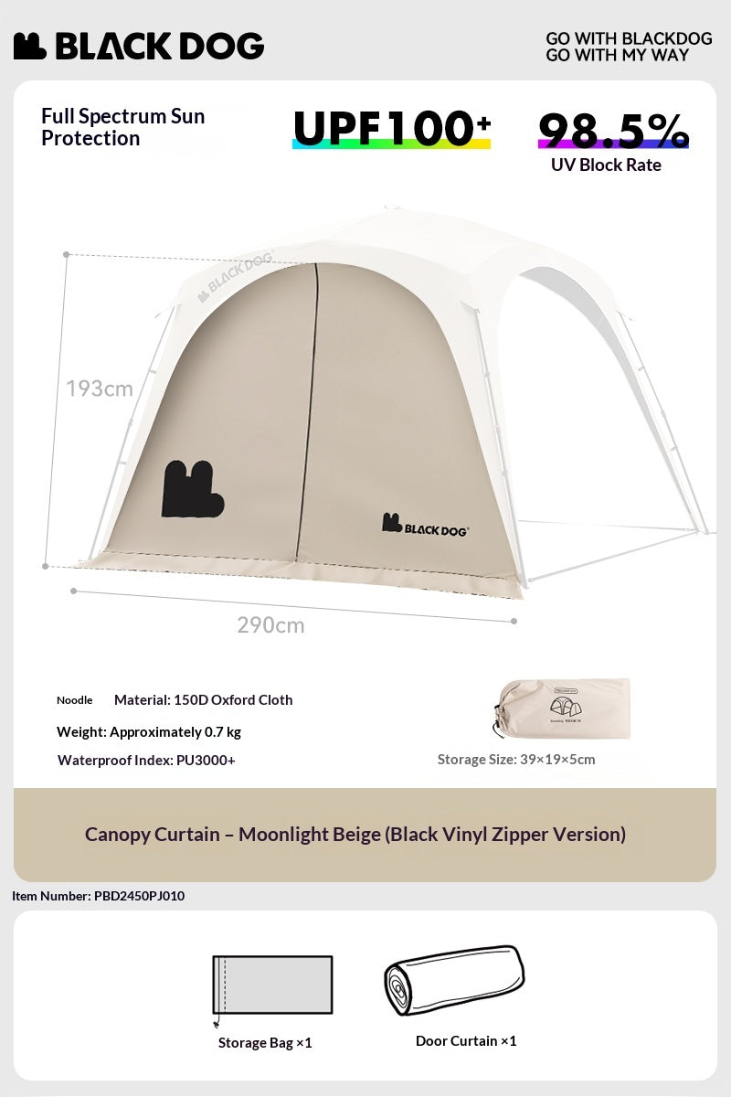 BLACKDOG DOME SKY Automatic Modular Multiple Setting Canopy Tent Unlimited Connection Bedroom Living Area Waterproof Outdoor Fast Build 4-12 Person Unicorn