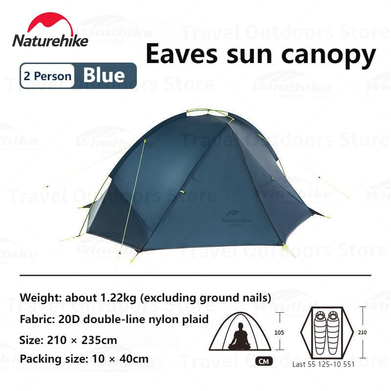 Naturehike TAGAR Series Ultralight 1.02kg Backpacking Hiking Tent 1 2 Person 20D Silicone Waterproof 4000mm Single Aluminum Pole Structure Camping