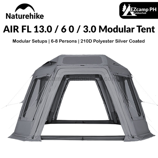 Naturehike 2026 AIR FL 13.0 / 6 0 / 3.0 Modular Tent Portable 6-8 Persons Air Inflatable Camping Tent Multiple Setups TPU Panoramic Sunroof Outdoor