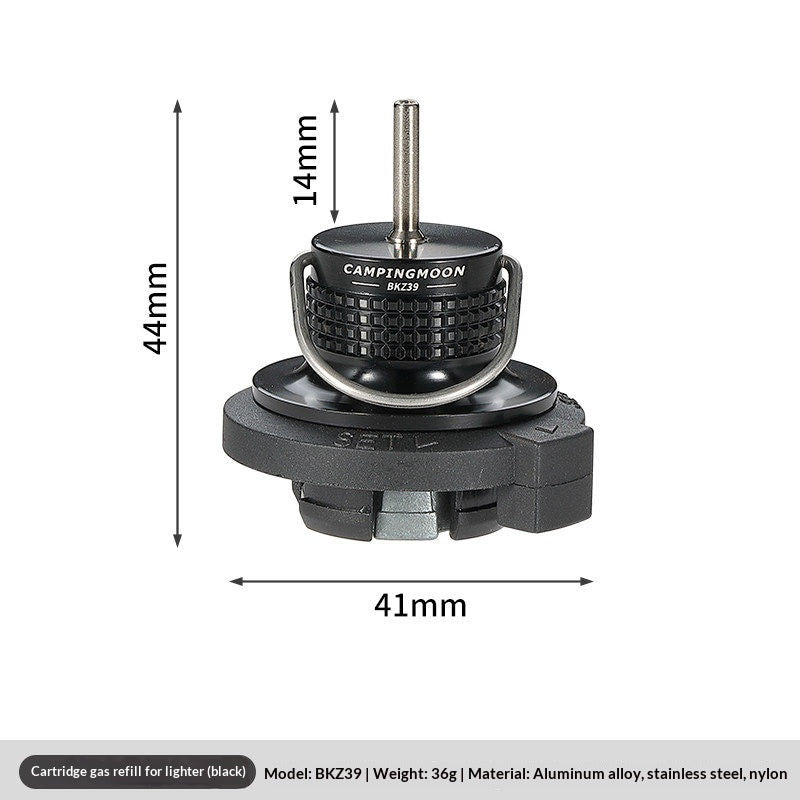 Campingmoon BKZ39 Cartridge Refilling Adoptor Portable Lightweight Flat Gas Canister Direct-Fire Outdoor Igniter Fuel Refill Adapter Outdoor Camping