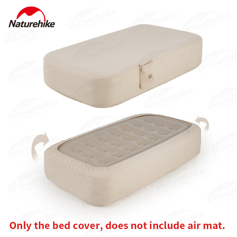 Naturehike Portable Cotton Air Cushion Bedspread Keep Out Dust All Cotton Breathable Mattress Cover Inflatable Bed Cover (Air Mat Not Included)