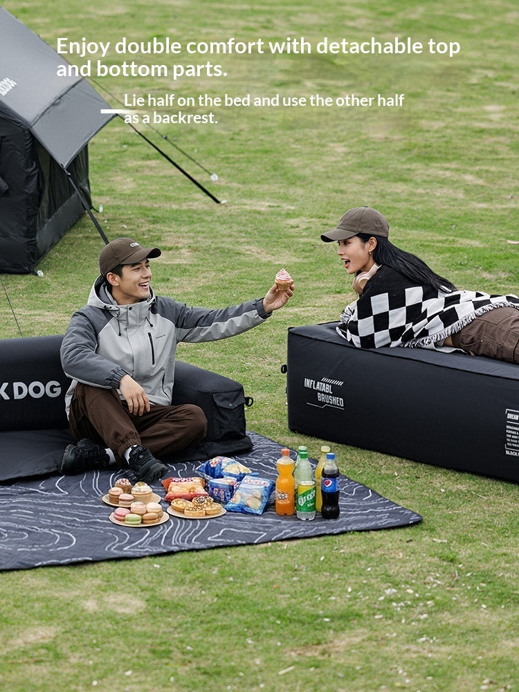 BLACKDOG Dream Maker Double Inflatable Sofa Portable Lightweight Quick Inflation Deflation Widened Load Bearing Up To 300kg Outdoor Camping Travel