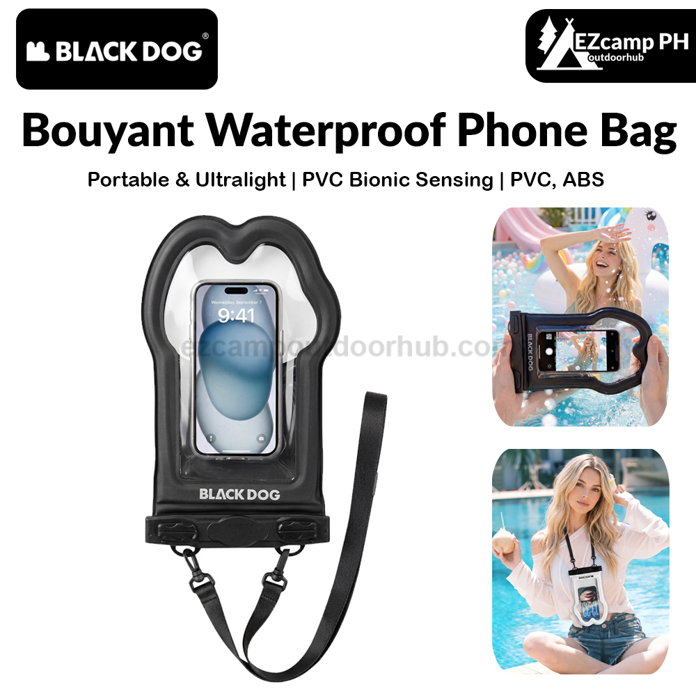 BLACKDOG Bouyant Waterproof Phone Bag Touchscreen Swimming Cover Rafting Gear Pouch PVC Bionic Sensing IPX8 High Definition Transparent Film Outdoor
