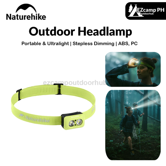 Naturehike Outdoor Headlamp Portable Waterproof IP66 Sensor Rechargeable Adjustable Headlight Stepless Dimming 50h Battery Life Camping Emergency