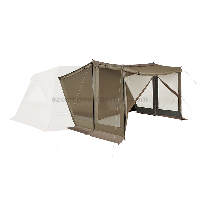 Naturehike VILLAGE 13 NEO Automatic Tent Cabin Style Multiple Settings Tent 1 Bedroom 1 Living Room Ti Black Coated Sunscreen 6 Person Outdoor