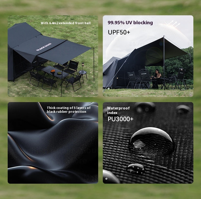 automatic sunscreen tent installation guide Blackdog CLOUD HOME 6.0 Automatic Tent Portable Black Coated Sunscreen – EZcamp Outdoorhub