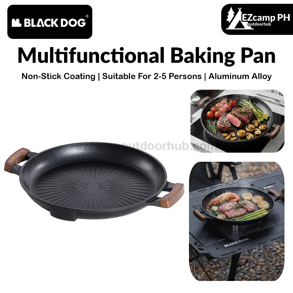 BLACKDOG Multifunctional Baking Pan 2-5 People Rapid Heating Non-Stick For Indoor Outdoor Compatible With Multiple Stoves Camping Equipment