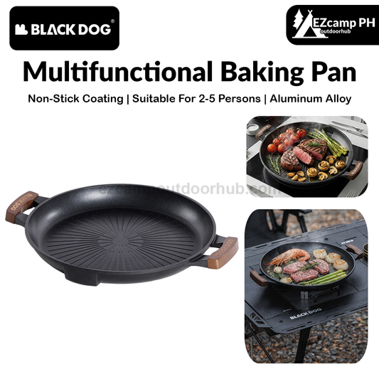 BLACKDOG Multifunctional Baking Pan 2-5 People Rapid Heating Non-Stick For Indoor Outdoor Compatible With Multiple Stoves Camping Equipment