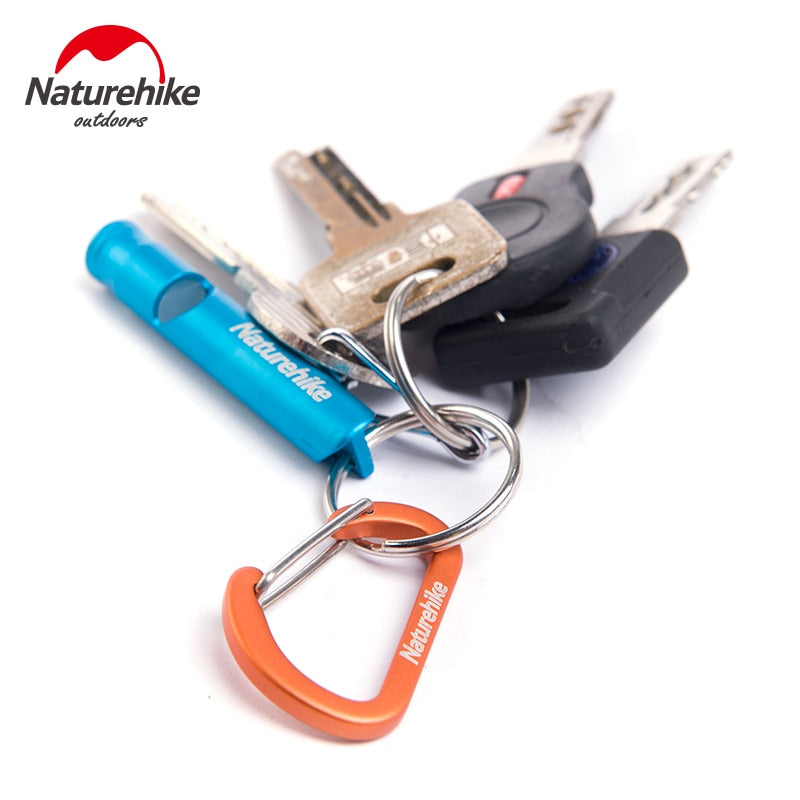 Naturehike Outdoor Tent Accessories Carabiner Fast D Shape Camping 4cm Aluminum Hook Camping Tent Keychain Hang Hanging Tool Equipment Key Chain