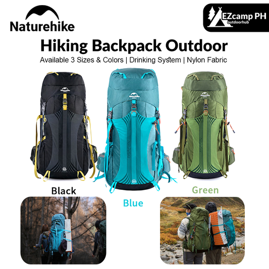 Naturehike 45L | 55L | 65L Professional Hiking Backpack Large Capacity Outdoor Hiking Climbing Mountaineering Rucksack Back Pack Camping Travel Nature Hike