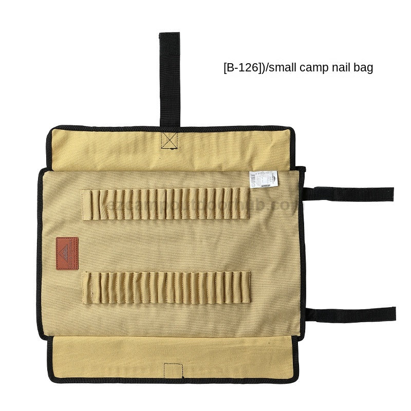 Campingmoon Ground Nail Storage Canvas Bag Portable Foldable Peg Stakes Hammer Ground Nail Bag Durable Easy To Carry Outdoor Camping B-135 B126