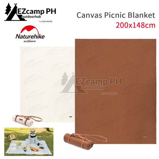 Naturehike Canvas Camping Blanket Portable Cotton Picnic Mat Ultralight Waterproof Oil-proof Outdoor Party Blanket Pad Nature Hike