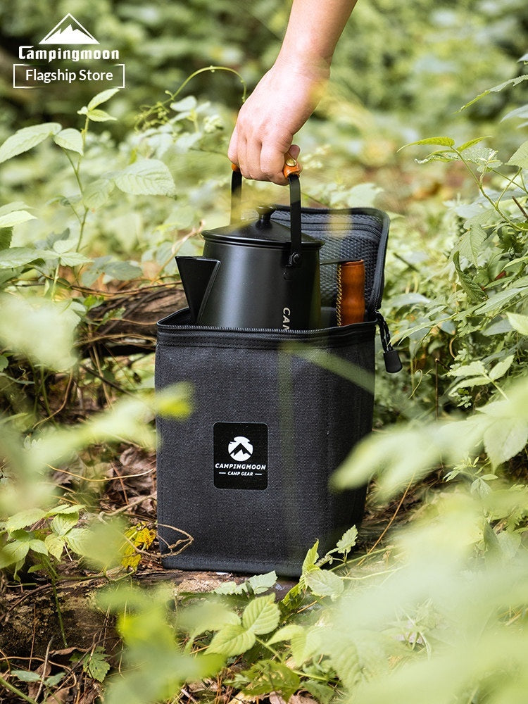 Campingmoon Lighting Storage Bag Multifunctional Large Canvas Lighting Tote Bag Lantern Gas Lamp Shockproof Bag Stove Flat Gas Canister Outdoor