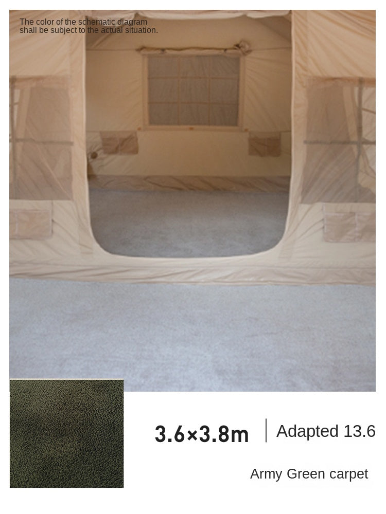 Coody Air Tent Interior Premium Carpet Mat Portable Multipurpose Tent Specific Carpet Solid Color Style Blanket Moisture-proof Cotton Yarn