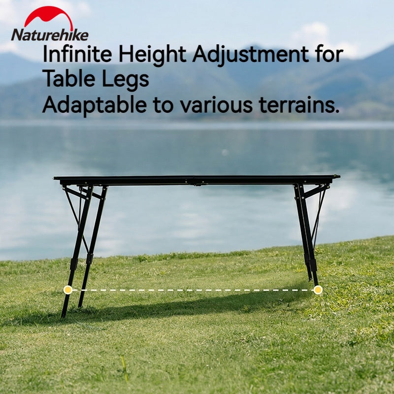 Naturehike IGT 02 Folding Camping Table Adjustable Height Modular IGT Outdoor Picnic Table Rack
