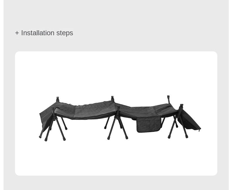 Vidalido Army Cot Outdoor Portable Lightweight Camping Folding Bed Premium 7075 Aluminum Alloy Small Large Size up to 200kg Max Load High Low Foldable Sleeping Gear