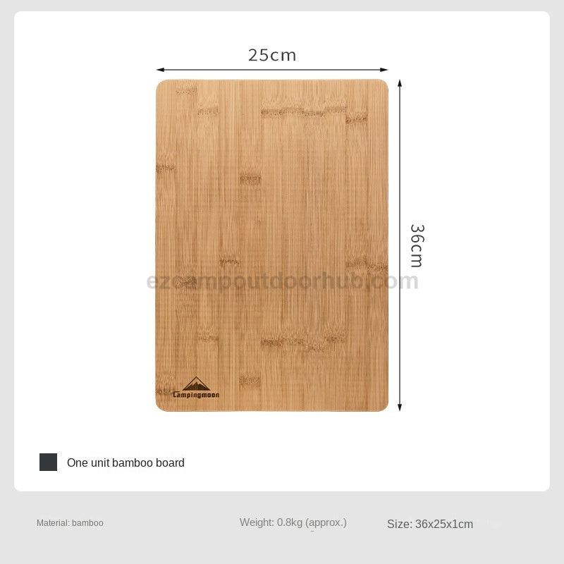 Campingmoon IGT Bamboo Board Plate Cutting Board For Chopping & Cover Integrated Grill Table Available In 1 & 1/2-Unit Size Outdoor Ck-P25 CK-P12
