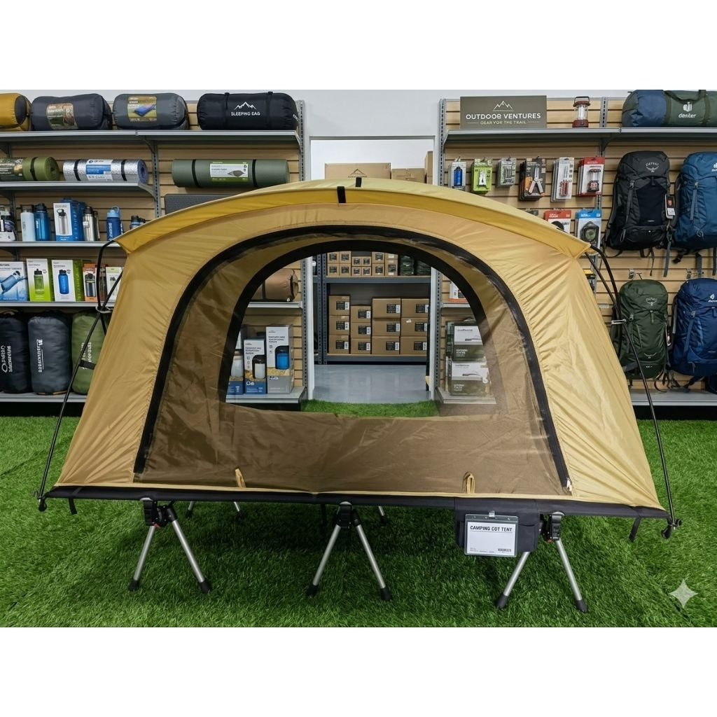 Montana COT TENT Combo Off the Ground Single Person Ultralight Portable Waterproof Camping Tent