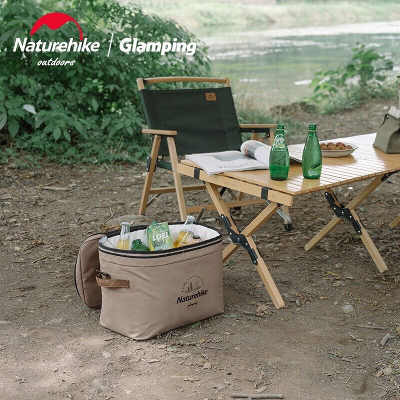 Naturehike Outdoor Picnic Ice Pack 12L 20L Big Capacity PVC Thermal Insulation Cooler 800g Portable Ultralight Travel Camping Food Drink Storage Bag