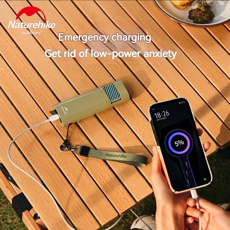 Naturehike Anti Mosquito Flashlight Outdoor Camping Lamp Tent Lantern Lighting Insect Repellant Mat Coil IPX4 Waterproof USB Type C Charging 6000mAh Battery Flash Light Nature Hike