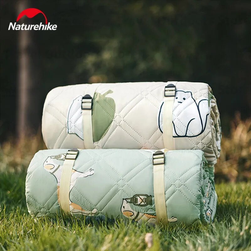 Naturehike HAPPY Series Ultrasonic Picnic Mat Camping Waterproof Moisture Proof 3-10 Persons Outdoor Beach Park Cushion Tent Sleeping Pad Eco-Friendly Cotton Blankets Nature Hike Village 6.0 13 Mat Add-on