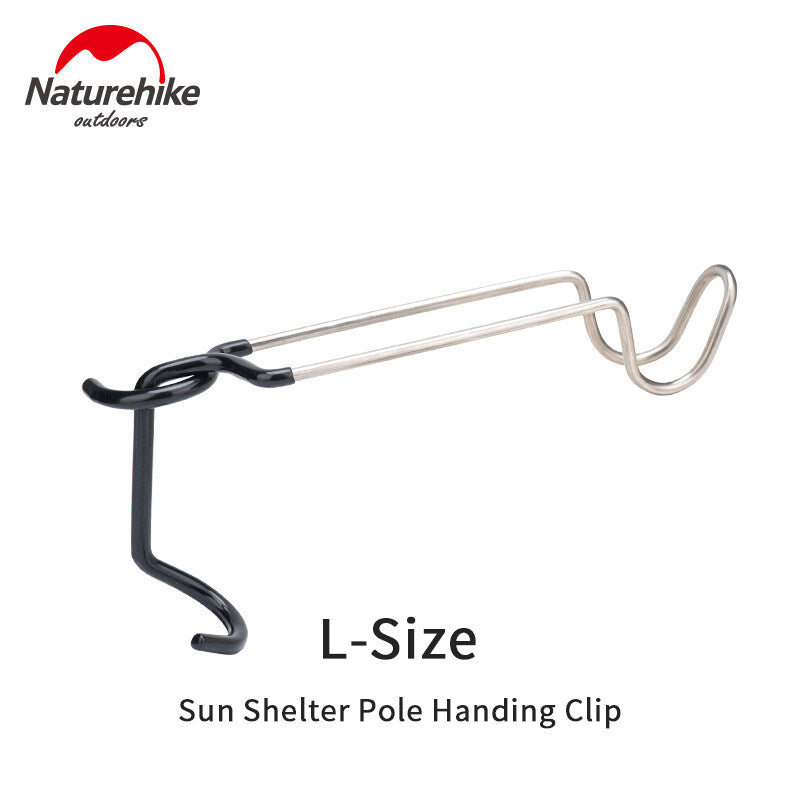 Naturehike Pole Lamp Holder Stainless Steel Lantern Awning Tent Rod Hook Anti Slip Camping Outdoor Light Post Hang Hanger Bracket Cup Bottle Holder