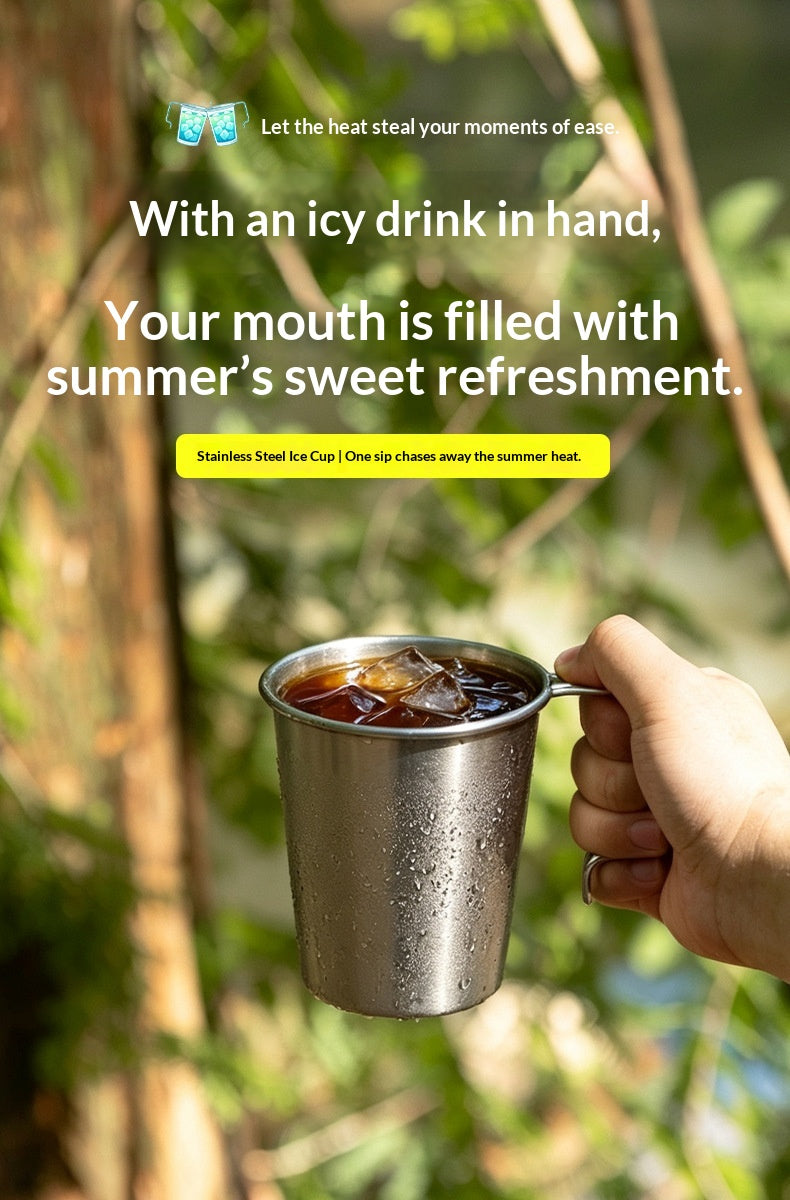 Campingmoon S520 Stainless Steel Cup 500ml Hanging Handle Hot Cold Coffee Tea Sierra Camping Mug