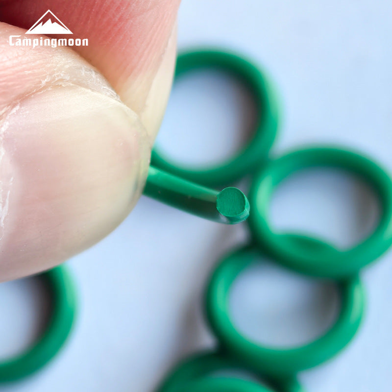 Campingmoon OR-4P 4pcs O-Ring Rubber Seal Pack Portable Ultralight Screw Type Butane Connector Threaded Gas Tank Camping Isobutane