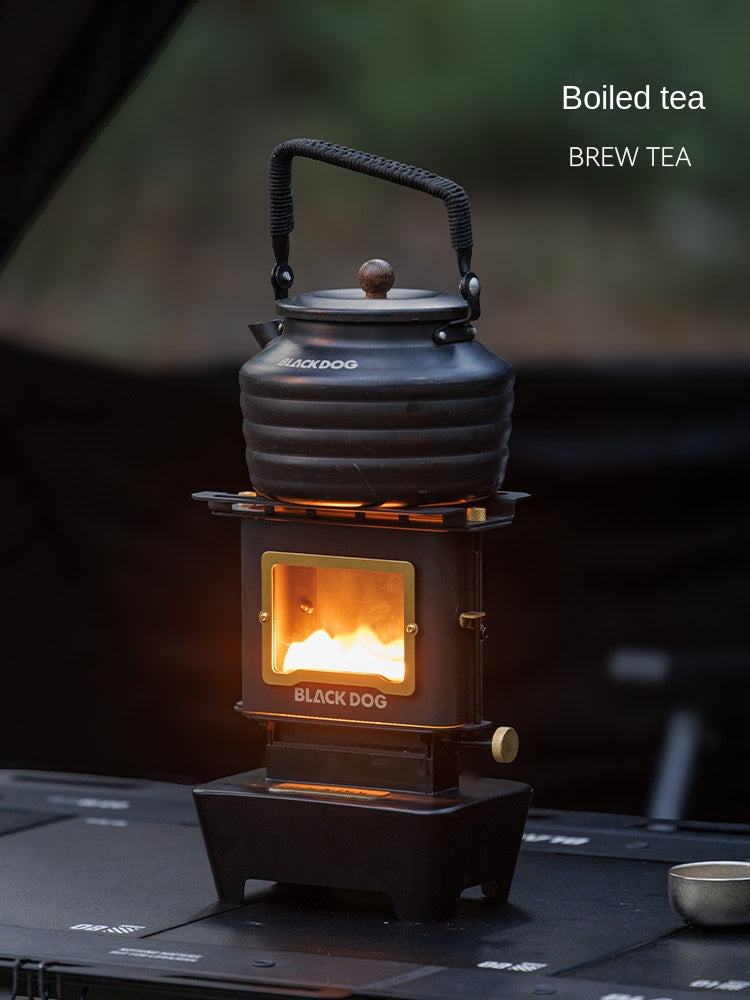 Blackdog CHAKRA Black Kerosene Lamp Multifunctional Stainless Steel Mini Tabletop Cooking Stove Aesthetic Vintage Style Outdoor Table Lantern Heater