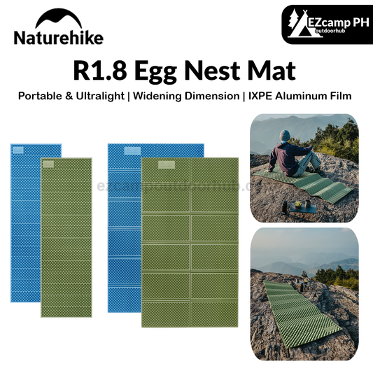 Naturehike R1.8 Egg Nest Mat Portable Ultralight Single Double Folding Widen Cushion Mattress Floor Mat Moisture-proof Sleeping Pad Outdoor Hiking