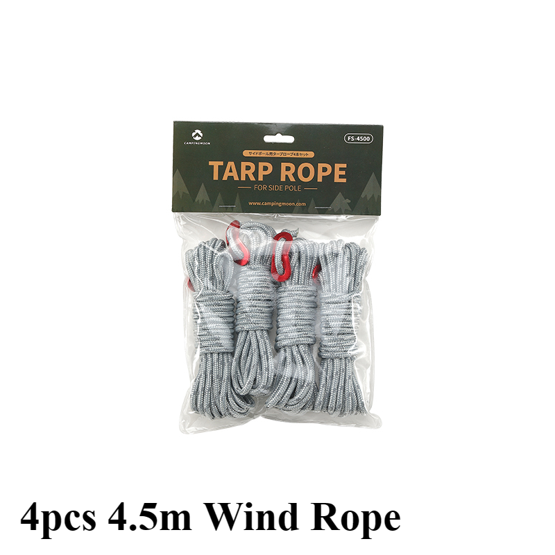 Campingmoon Tent Wind Rope Tarp Reflective Guy Lines with