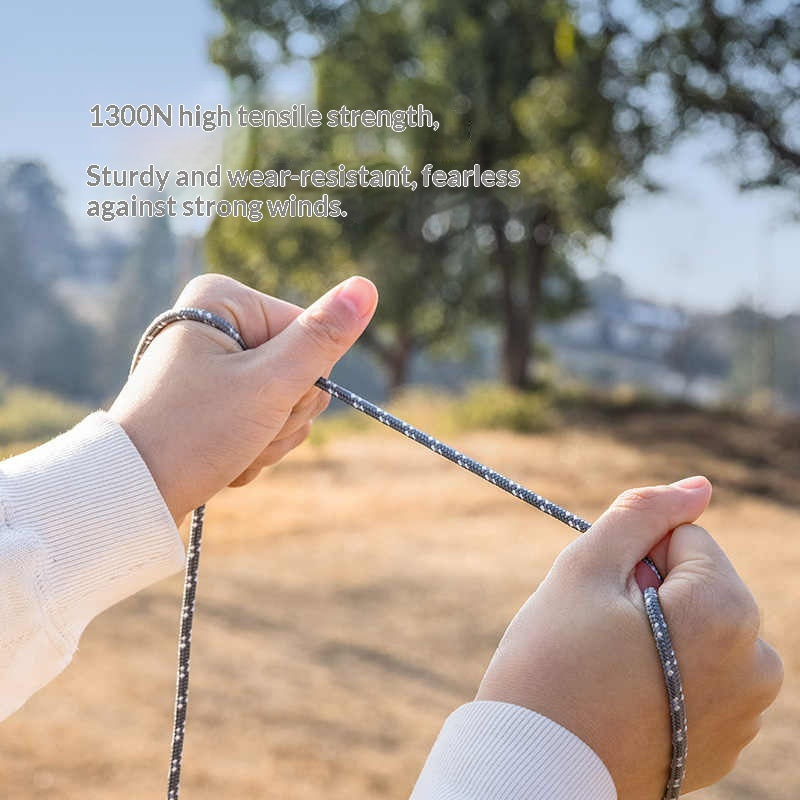 Naturehike 4pcs Reflective Windproof Rope Portable Ultralight Adjustable Binding Straps Guy Lines Tensioner Buckles Windproof Outdoor Tents And Tarps