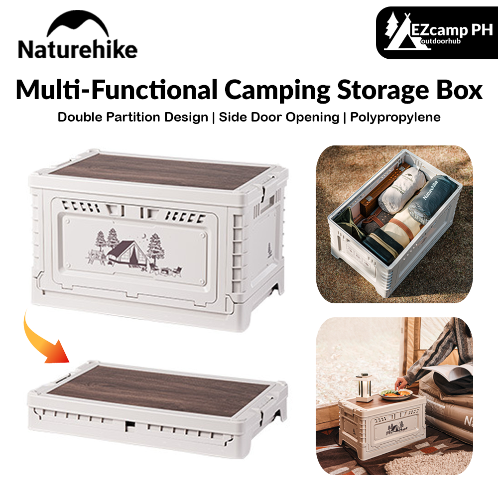 Storage Box For Exploring Naturehike Multi-Functional Camping Storage Box 25L / 50L Outdoor PP ...