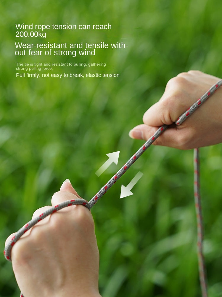 Vidalido 8pcs Outdoor Camping Wind Rope Set Multipurpose Tent Tarp Canopy Awning Accessories Guy Lines Aluminum Tensioner Buckles Windproof Reflective