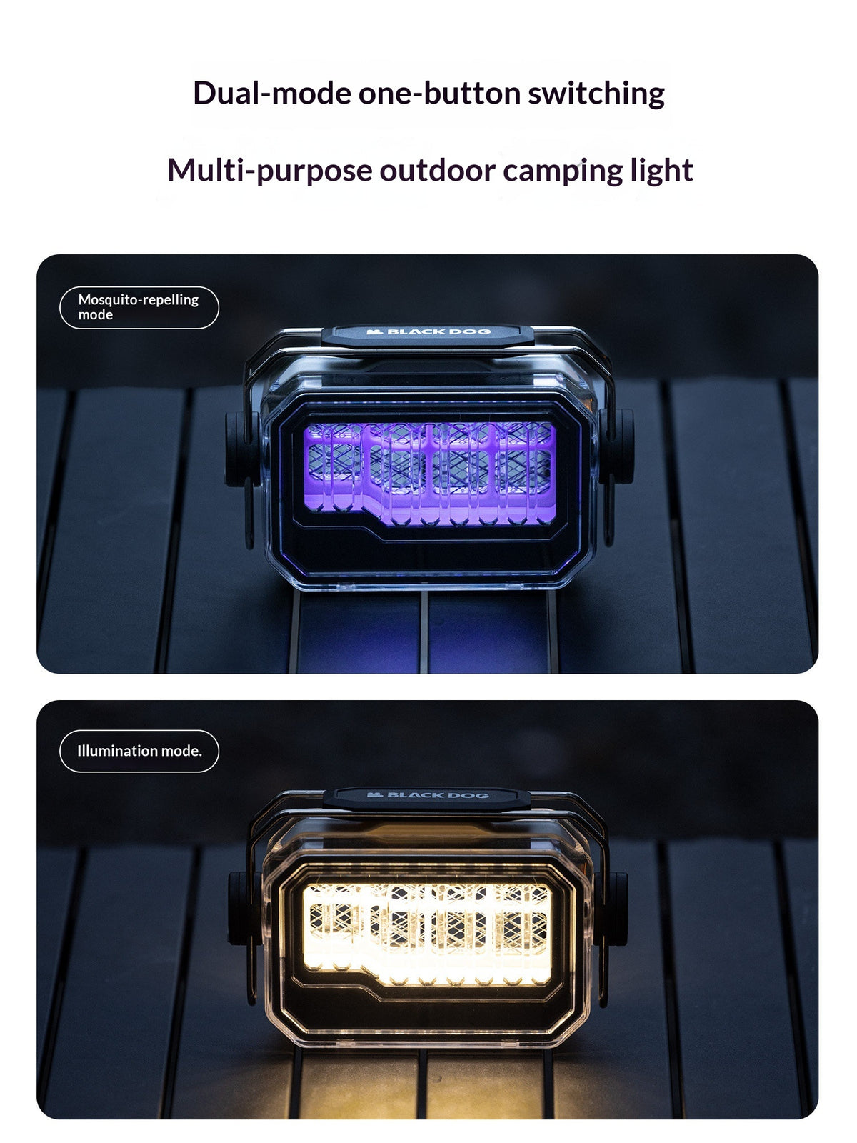 Blackdog HERTZ Mosquito Killer Lamp UV Bug Zapper Insect Trap Light Portable Lantern Outdoor Camping