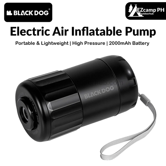 Blackdog Electric Air Inflatable Pump Portable Lightweight High Pressure Tent Inflation Pump 2000mAh USB Charging Camping Outdoor