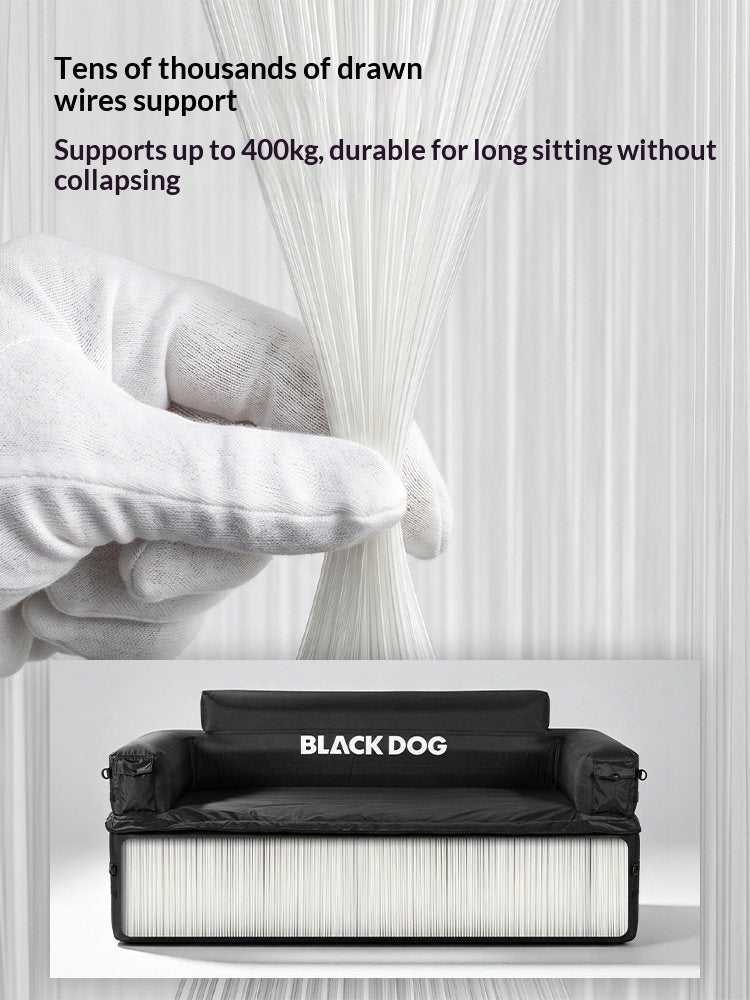BLACKDOG Dream Maker Double Inflatable Sofa Portable Lightweight Quick Inflation Deflation Widened Load Bearing Up To 300kg Outdoor Camping Travel