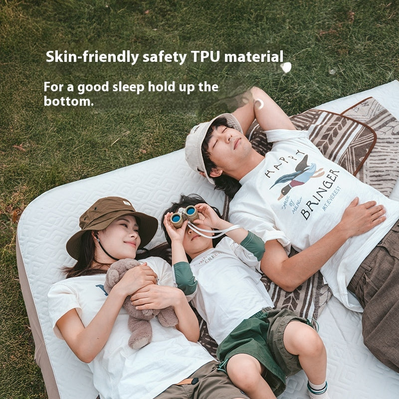 Naturehike DREAM Series Brushed Inflatable Mattress Portable Premium Automatic Air Mat Bed With Built-in Pump For 2-3 Person Outdoor Camping Sleeping Mat TPU Youmeng
