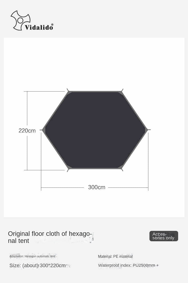 Vidalido Hexagonal Automatic Family Dome Style Tent Portable