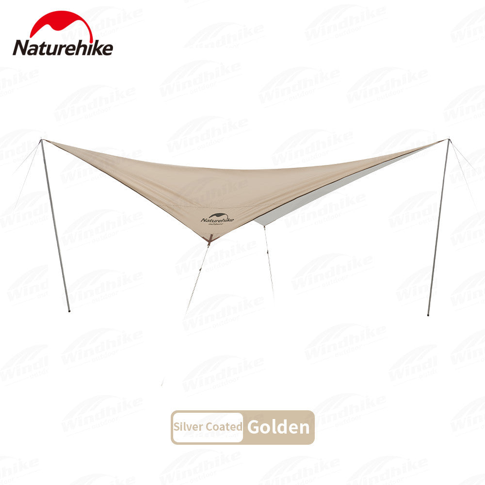 Naturehike Diamond Sun Shelter Portable Lightweight 3-4 Person Tarp Camping Outdoor Waterproof Canopy 6x4m 150D Windproof With 2.4m Pole UPF50+